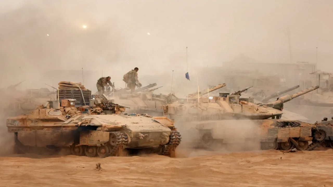 Tanks and artillery of the occupation fire east of Gaza City and Khan Yunis