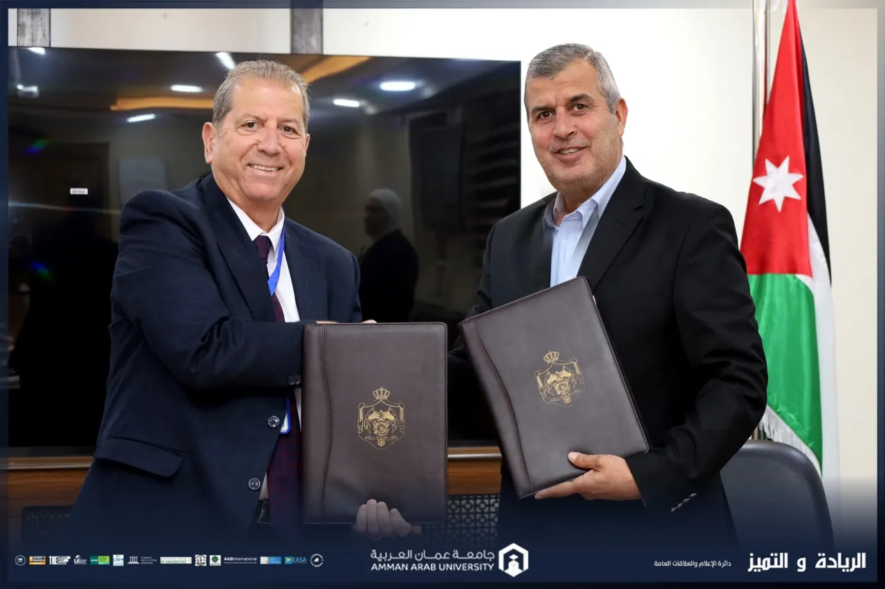 Joint cooperation between Amman Arab University and the Ministry of Energy to develop scientific research and support the transi