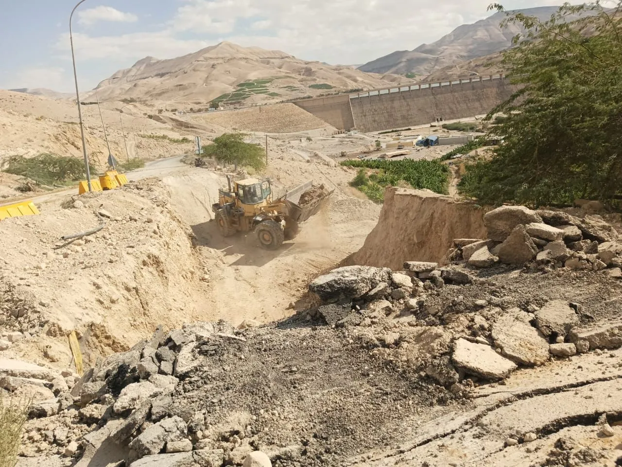 Closure of AlMujib Road for 3 Weeks  Photos