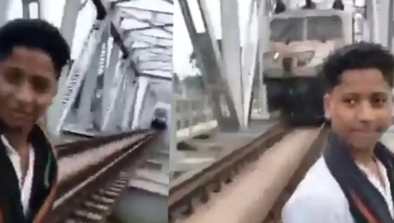 الهند قطار يدهس فتى حتى الموت أثناء تصوير فيديو