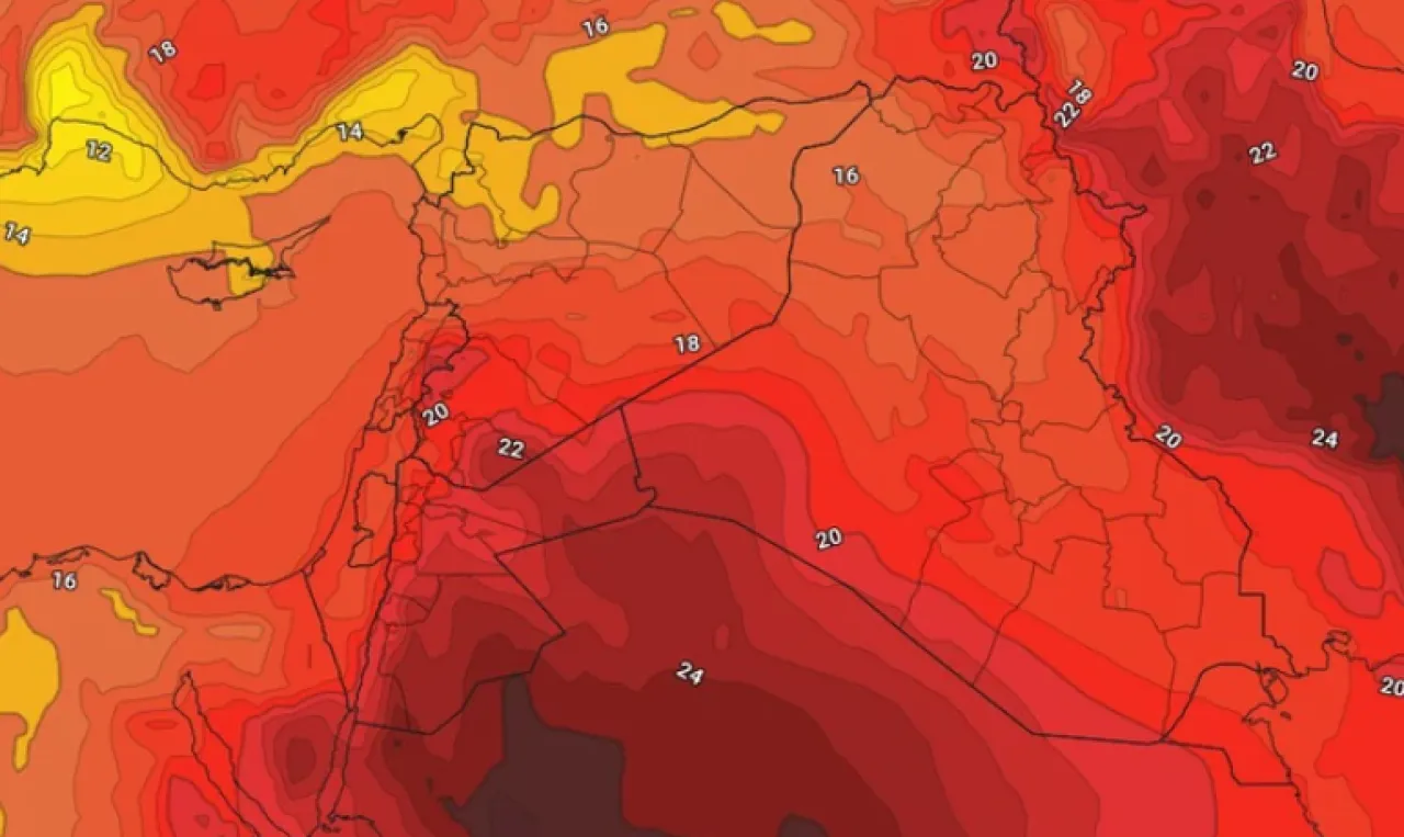 Will temperatures return to near summer levels in Jordan in the coming days