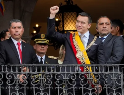 الرئيس الإكوادوري دانييل نوبوا