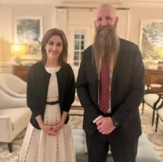 قعوار تلتقي السفير هولتسنايدر قبيل بدء مهمامه بالأردن