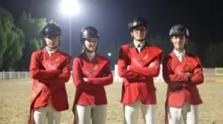 منتخب القفز عن الحواجز يُتوج بذهبية الفرق في دورة الألعاب الآسيوية للشباب