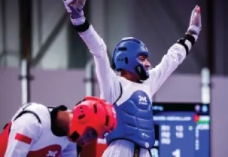 عبدالله شاهين، يُحرز الميدالية الفضية