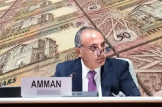 الشواربة وخلفة عملة الدينار الاردني - تعبيرية