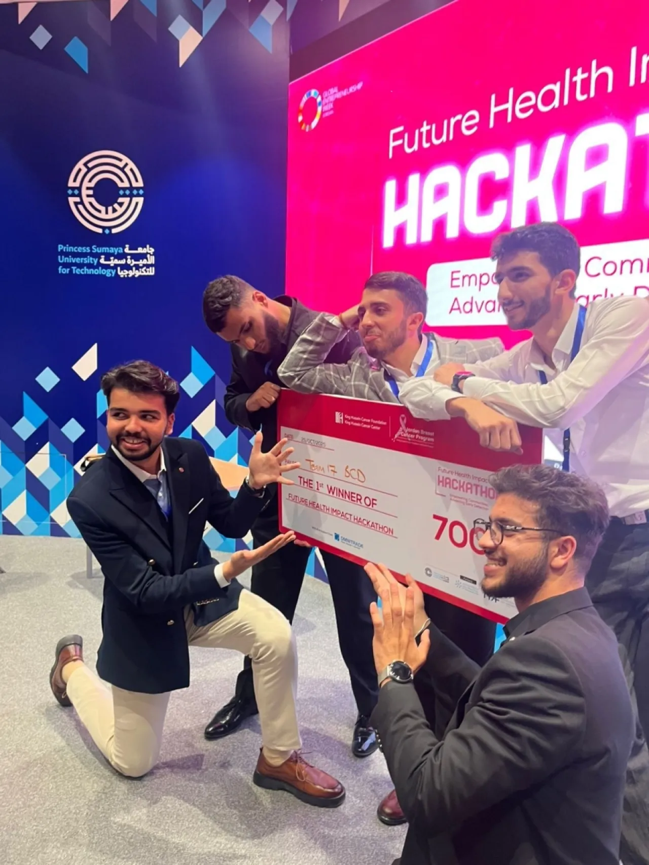 Middle East University students win first place in the Future Health Impact Hackathon