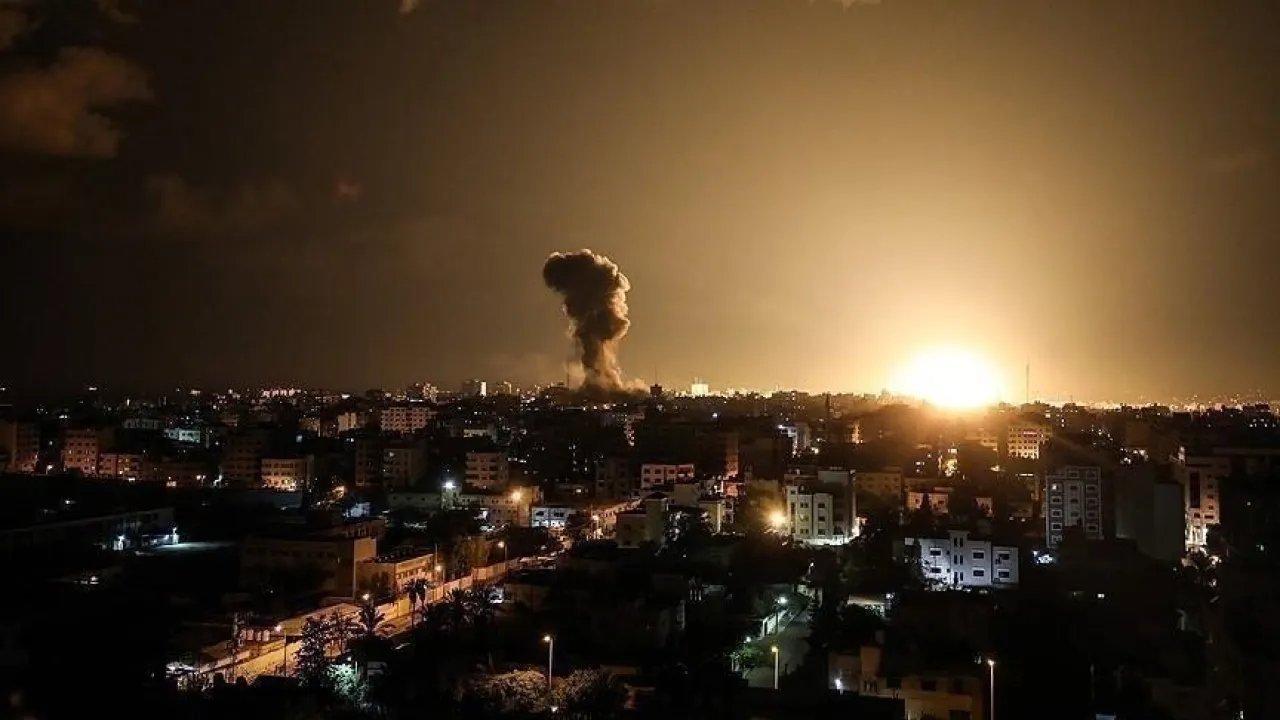Artillery Bombardment on Gaza