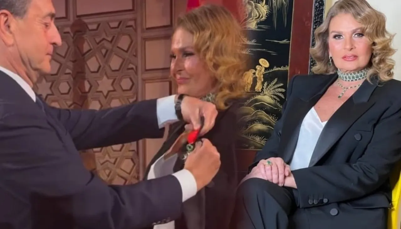 Knighted Yousra Honored with Frances Highest Medal in the Presence of Art and Media Celebrities