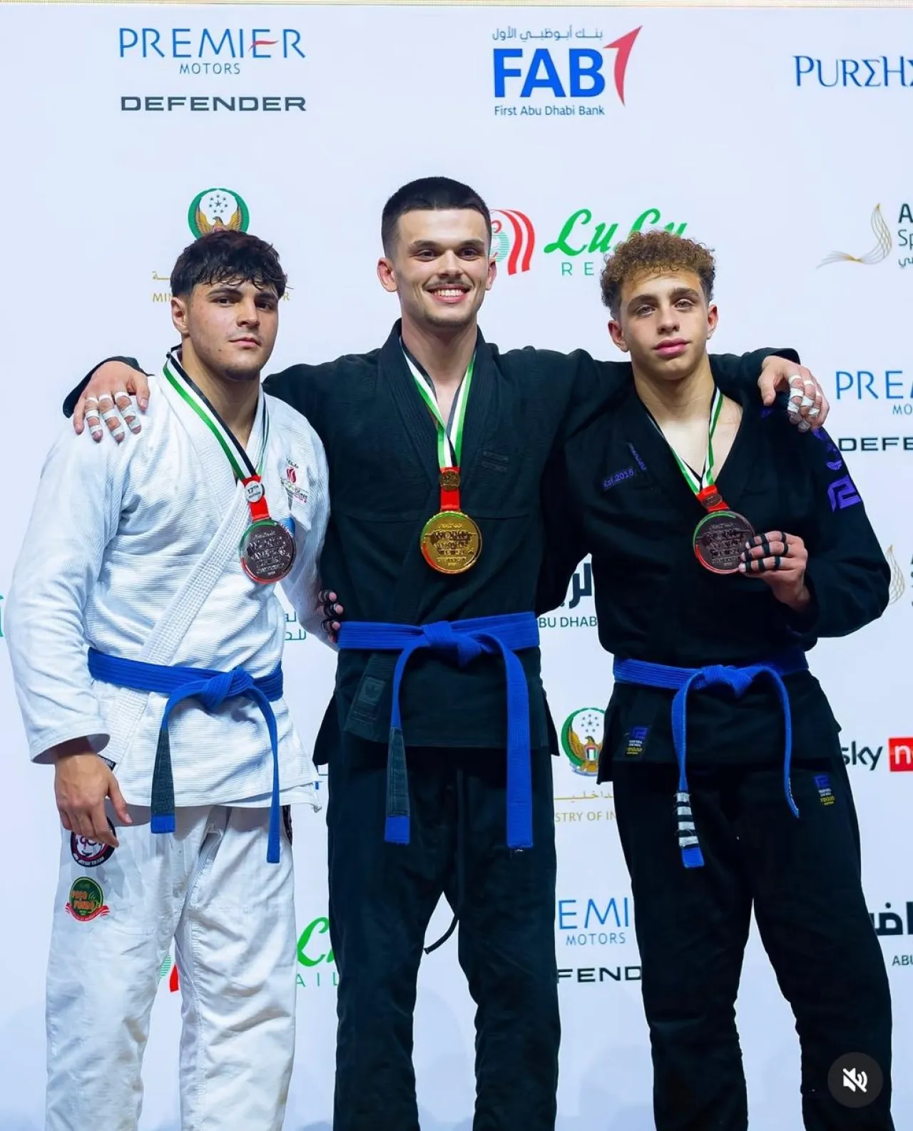 Jordanian Abdel Hamid Hawsa wins a world bronze in the JiuJitsu Championship in Abu Dhabi