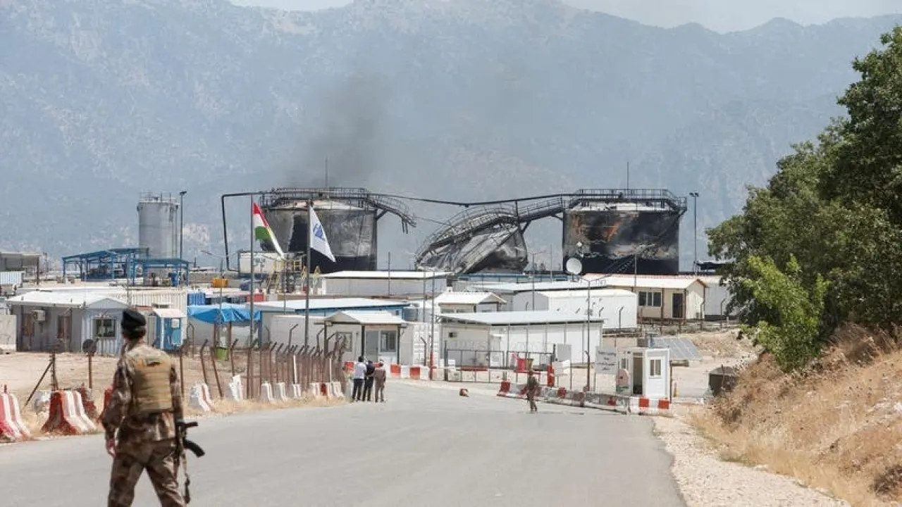 العراق الأمن يطلق النار على مسيرة قرب حقل خور مور للغاز