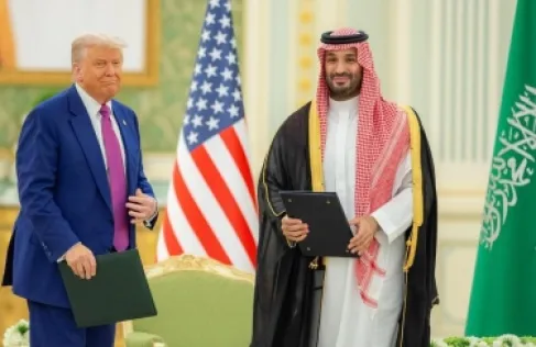 ولي العهد السعودي محمد بن سلمان والرئيس الأمريكي دونالد ترمب