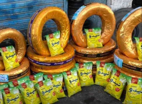 بائع أردني يقدم عرضا.. ٤ اطارات كوشوك مع كيس نيدو