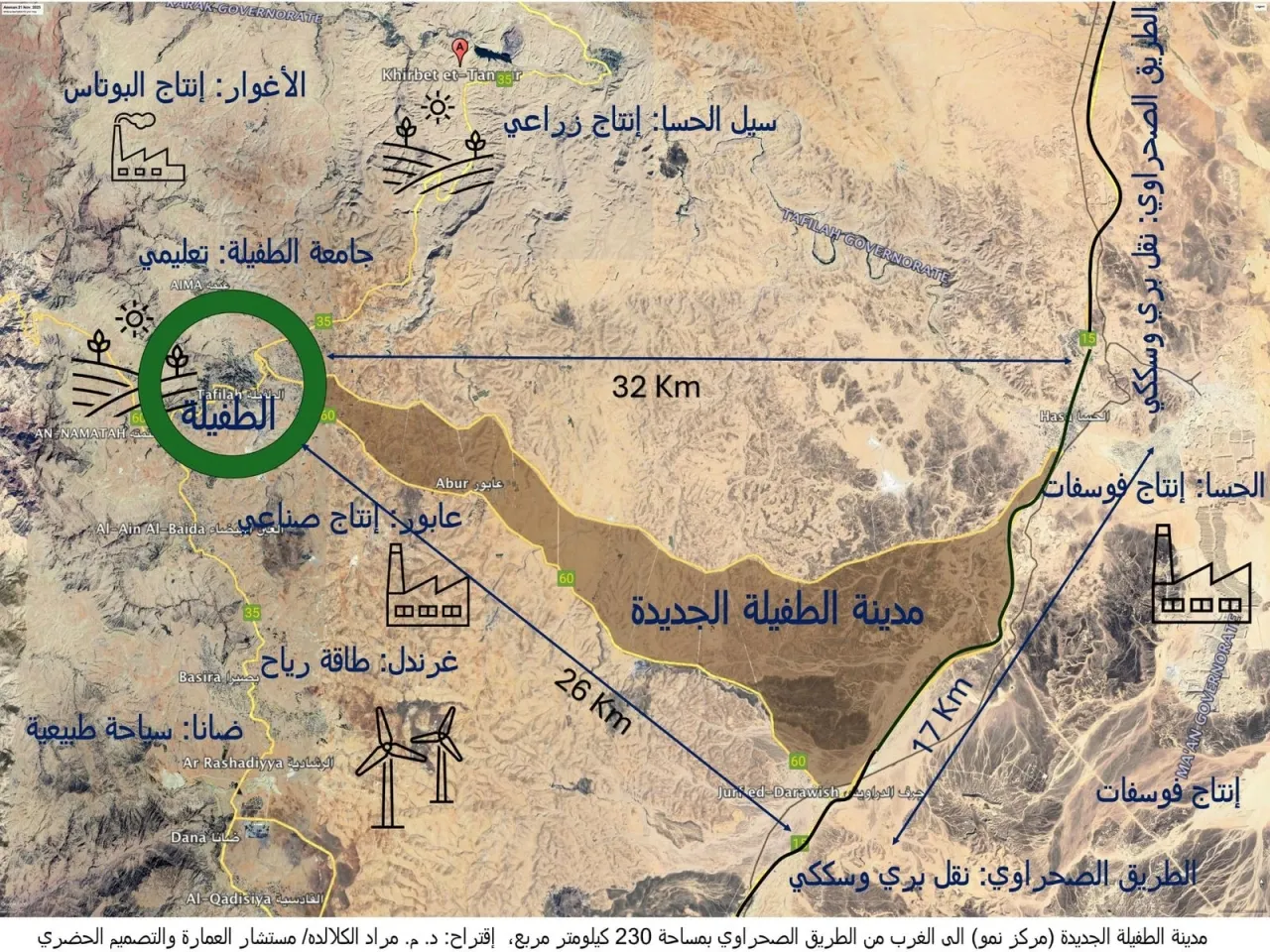 AlKlaldeh Proposes Establishing New Tafilah City