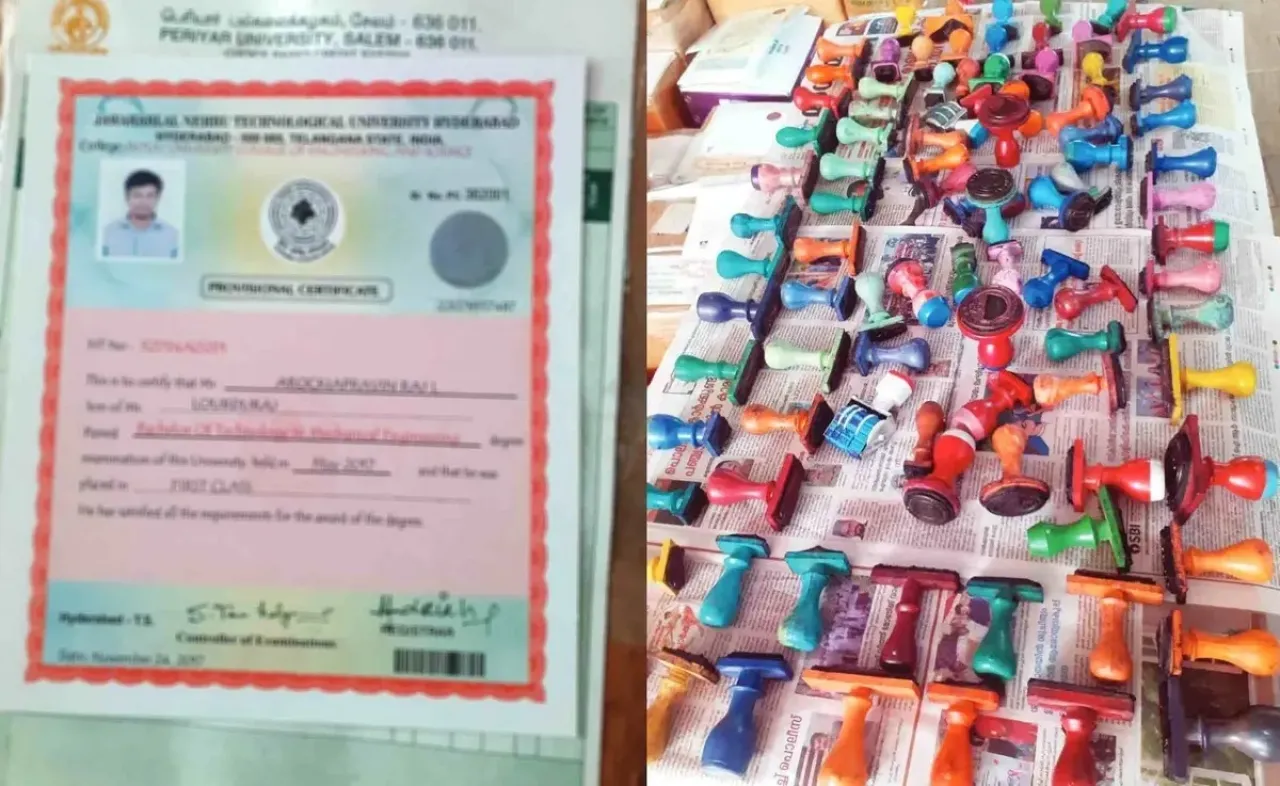 Forged Over a Million Certificates Network Busted for University Degree Forgery in India
