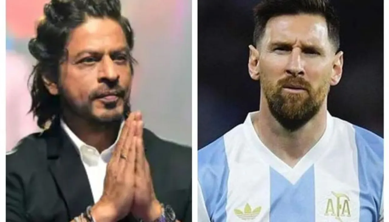 شاروخان يلتقي ميسي في الهند