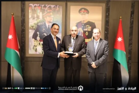 رئيس مجلس النواب يستقبل رئيس مجلس أمناء ورئيس جامعة عمّان العربية