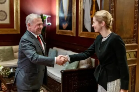 الملك يلتقي نائبة رئيسة المفوضية الأوروبية
