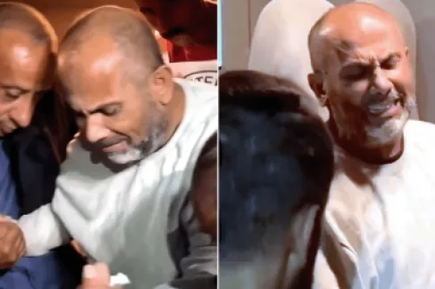 وصول أسرى فلسطينيين بحالة صعبة لمستشفى في دير البلح