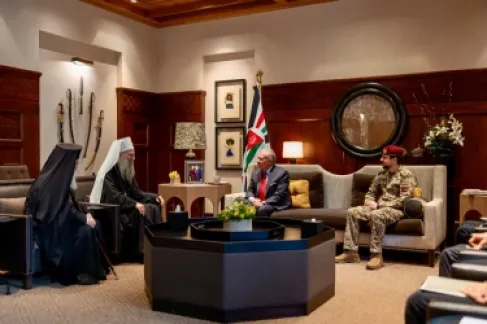 الملك يؤكد أهمية الحفاظ على الوجود المسيحي في الشرق الأوسط