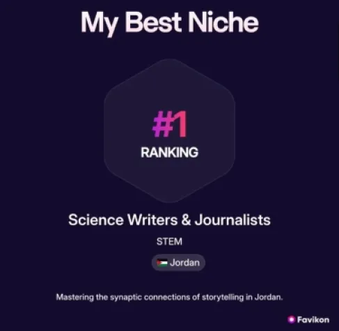 طالبة عمّان الأهلية كندا المفلح تتصدر تصنيفًا عالميًا بمجال صحافة العلوم