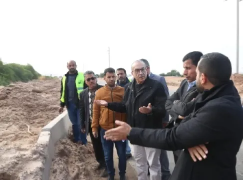 وزير الاشغال : المعالجة الجذرية للمواقع المتضررة من المنخفض الاخير أولوية قصوى