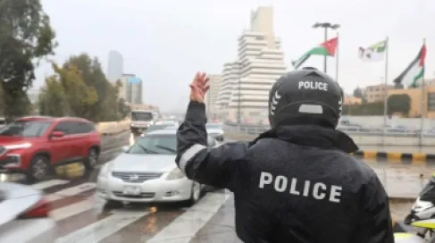 الأمن العام يجدد تحذيراته مع تعمّق تأثير المنخفض الجوي اليوم