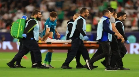 إصابة يزن النعيمات بقطع في الرباط الصليبي الأمامي