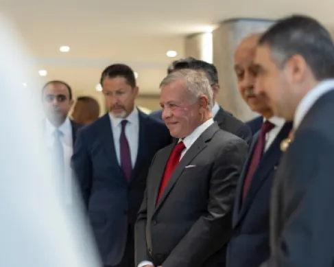 الملك يهنئ النشامى - فيديو