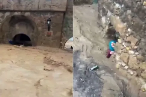 إنقاذ مسنّة مغربية حاصرتها السيول في مدينة آسفي