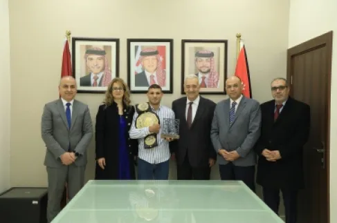 Middle East University Honors its Graduate Nours Abzakh After Winning the PFL MENA Championship Title