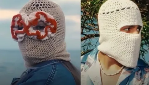 على طريقة تووليت.. فنانة تخفي ملامحها بقناع والمطرب يستنكر