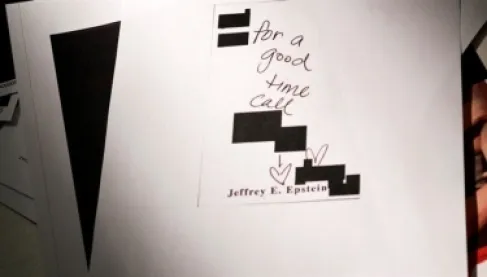 (العلامة السوداء) تحجب 500 صفحة من ملفات إبستين