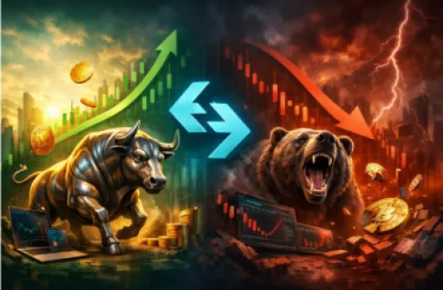 استراتيجيات الربح في الأسواق الصاعدة والهابطة عبر Bitget