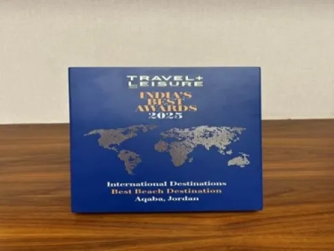 العقبة تحصد جائزة (أفضل وجهة شاطئية – الفئة الدولية) ضمن جوائز Travel + Leisure India’s Best Awards 2025