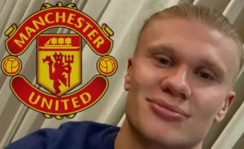 هالاند يثير الجدل بجلسة خاصة مع أسطورة مانشستر يونايتد