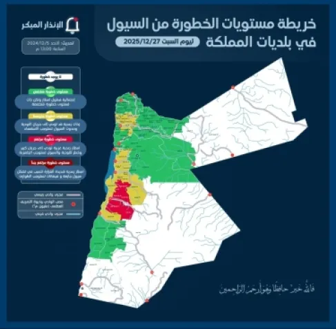 الأردن.. توجيه البلديات لرفع الجاهزية للتعامل مع المنخفض الجوي