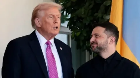 هجوم روسي مكثف يهز كييف قبيل لقاء زيلينسكي وترمب