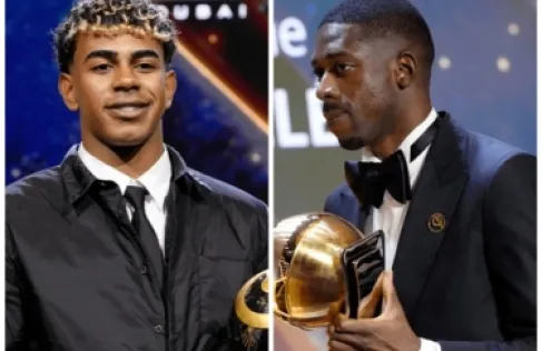 غلوب سوكر 2025.. ديمبيلي الأفضل و3 جوائز للامين