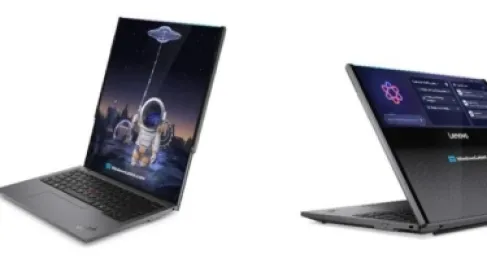 لينوفو تفاجئ السوق بكمبيوتر محمول مزود بشاشة قابلة للتمدد إلى الخارج