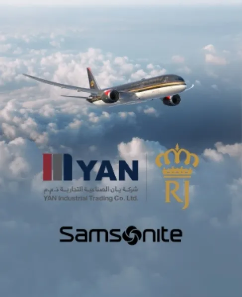 يان الصناعية التجارية تؤكد متانة شراكتها مع الناقل الوطني الأول للطيران، الملكية الأردنية