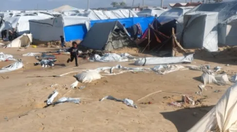 الأونروا: 235 ألف شخص تضرروا من منخفض بايرون الجوي في قطاع غزة