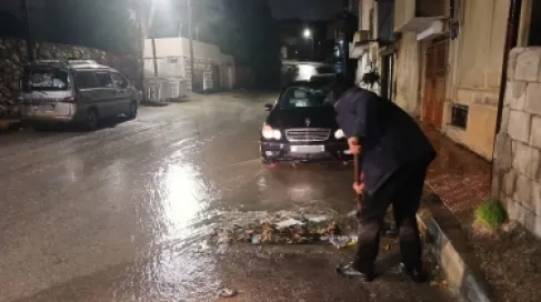 Greater Amman Municipality: Winds and rains swept dirt and stones into the capital's streets