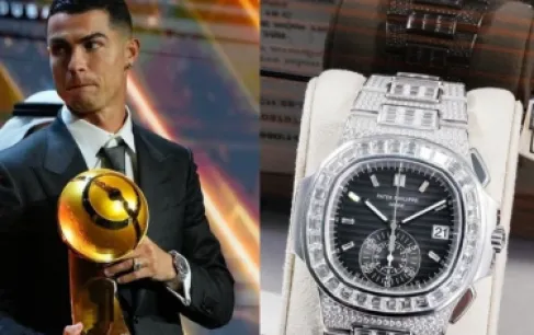 ساعة بقيمة 1.3 مليون دولار تزين معصم كريستيانو رونالدو في دبي