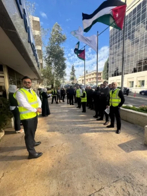 تمرين إخلاء وهمي في غرفة تجارة عمان