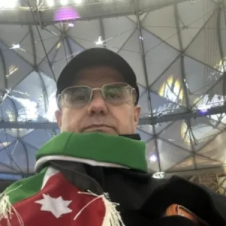 الزعبي في ملعب لوسيل بقطر