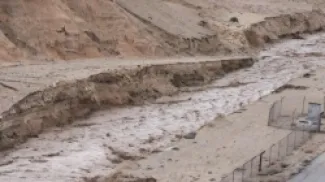 فيضان سد وادي الكرك