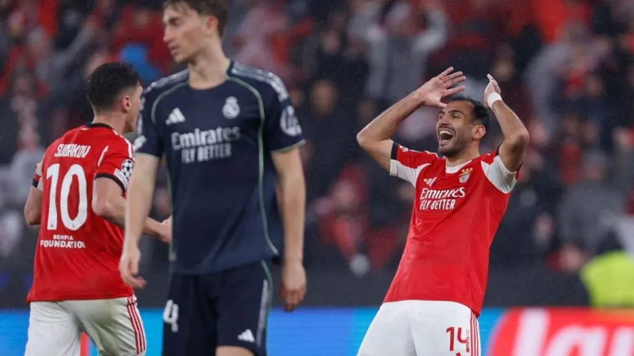 عاجل / بسيناريو مجنون .. بنفيكا يُسقط ريال مدريد والفريقان الى. الملحق 