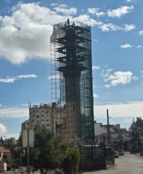 إعادة تأهيل مأذنة مسجد الشيشان في صويلح بجهود أبنائه مطلع 2026