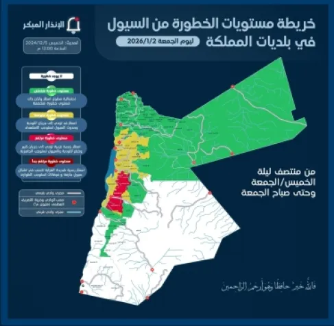 وزارة الإدارة المحلية تحذّر من تشكل السيول ليلة الخميس على الجمعة